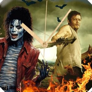 Walking dead led lights clock